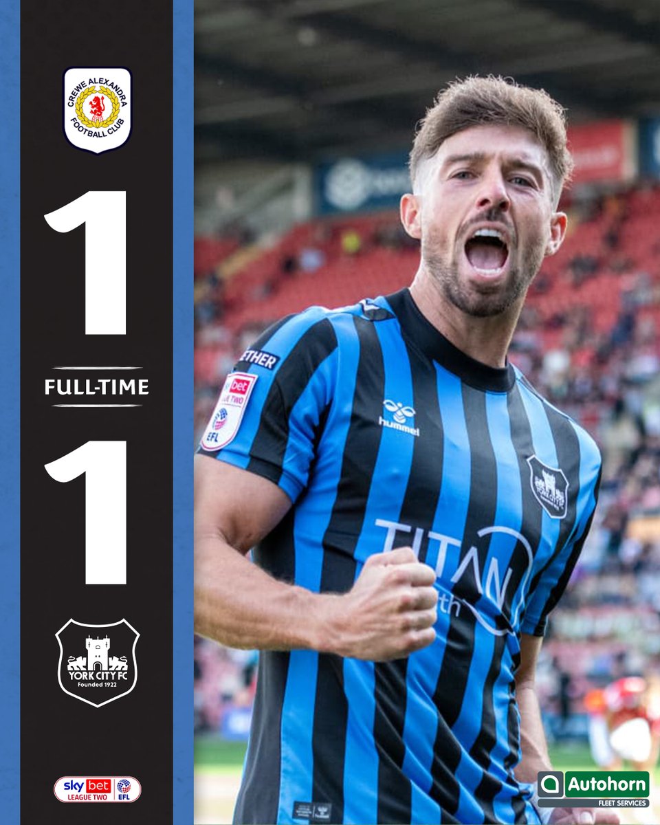YorkCityFC's tweet photo. ⏹️ Another point on the board.

#YCFC 🔴🔵 https://t.co/KnW74yxl3M