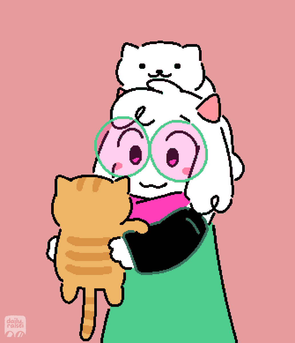 ralseihugs's tweet photo. ralsei gets cats
[ daily art streak: 546 || #deltarune ] https://t.co/yYgvL4yWMb