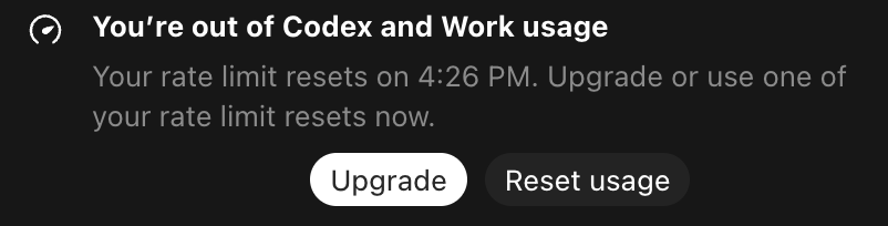 tech's tweet photo. My Life has become cycling through multiple codex instances. https://t.co/fINbNU31Pq