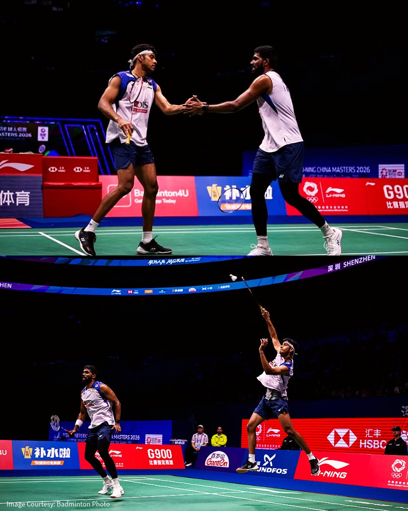 RFYouthSports's tweet photo. 𝐒𝐀𝐓-𝐂𝐇𝐈 𝐒𝐔𝐍𝐃𝐀𝐘 𝐋𝐎𝐀𝐃𝐈𝐍𝐆… 👀🔥

The boys are through to the China Masters final after a 21-16, 18-21, 21-11 victory against Malaysia's N. Azriyn &amp; Tan W.K. ⚔️

#RelianceFoundation #RFSports #LetsPlay #RFAthletes https://t.co/SyvLX7o9Qr