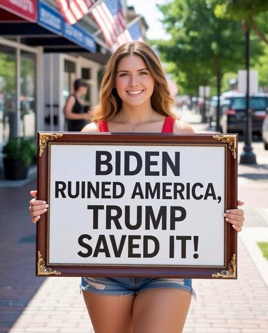 ayeshaTools60's tweet photo. BIDEN RUINED AMERICAN TRUMP SAVED ITI https://t.co/D4yjovA7s7
