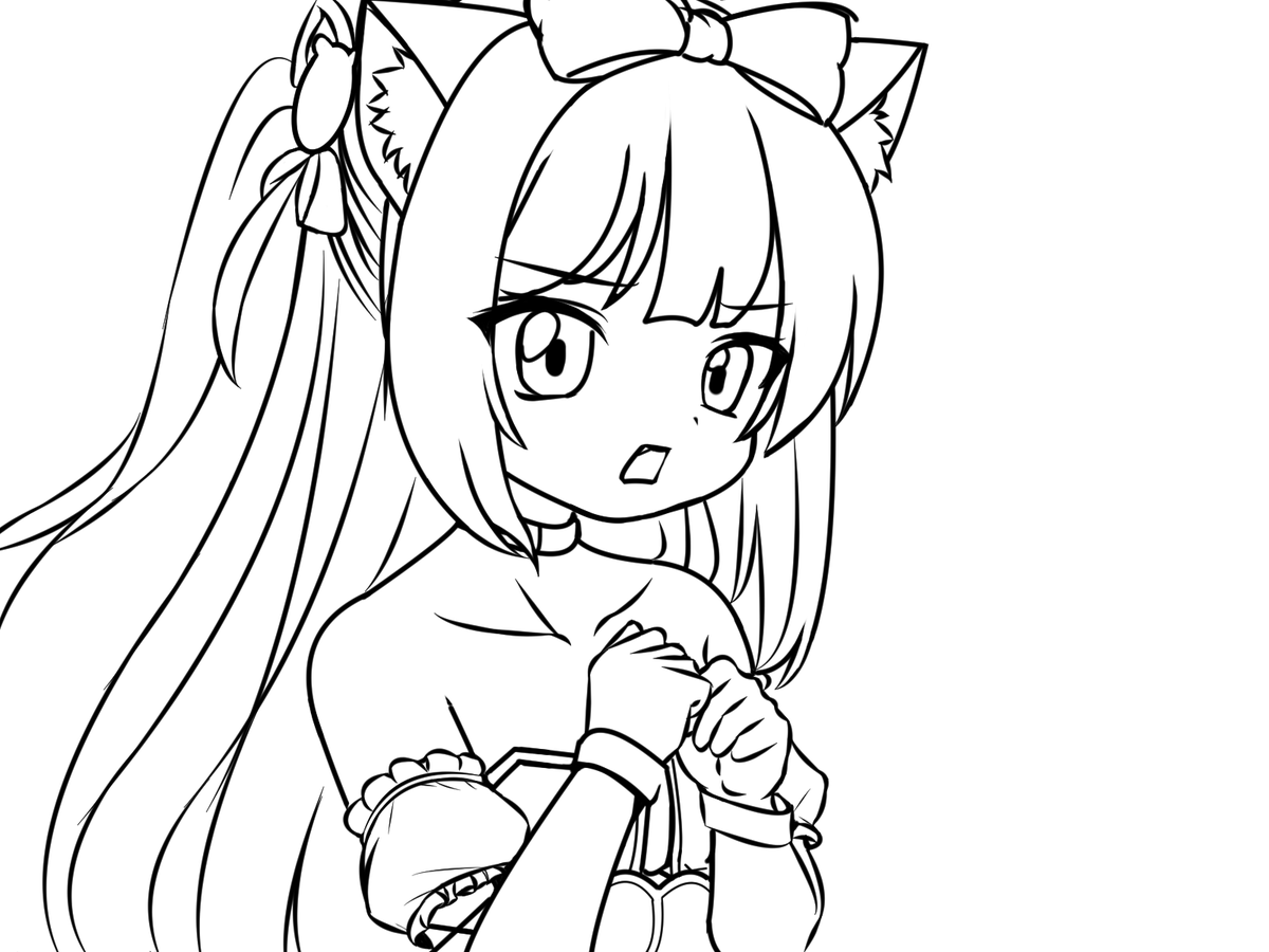 b_jido's tweet photo. アズレンの公式生放送を見ながら下書きしていました。微調整をしながらなんとか持ってきてるけど、目線が合わせられない…(´；ω；｀)ｳｯ…お題でお絵かきの3分のころは顔なんて書いてる余裕なかったから今頃顔と目の角度に苦しんでます。 https://t.co/UsxG4sT6lF