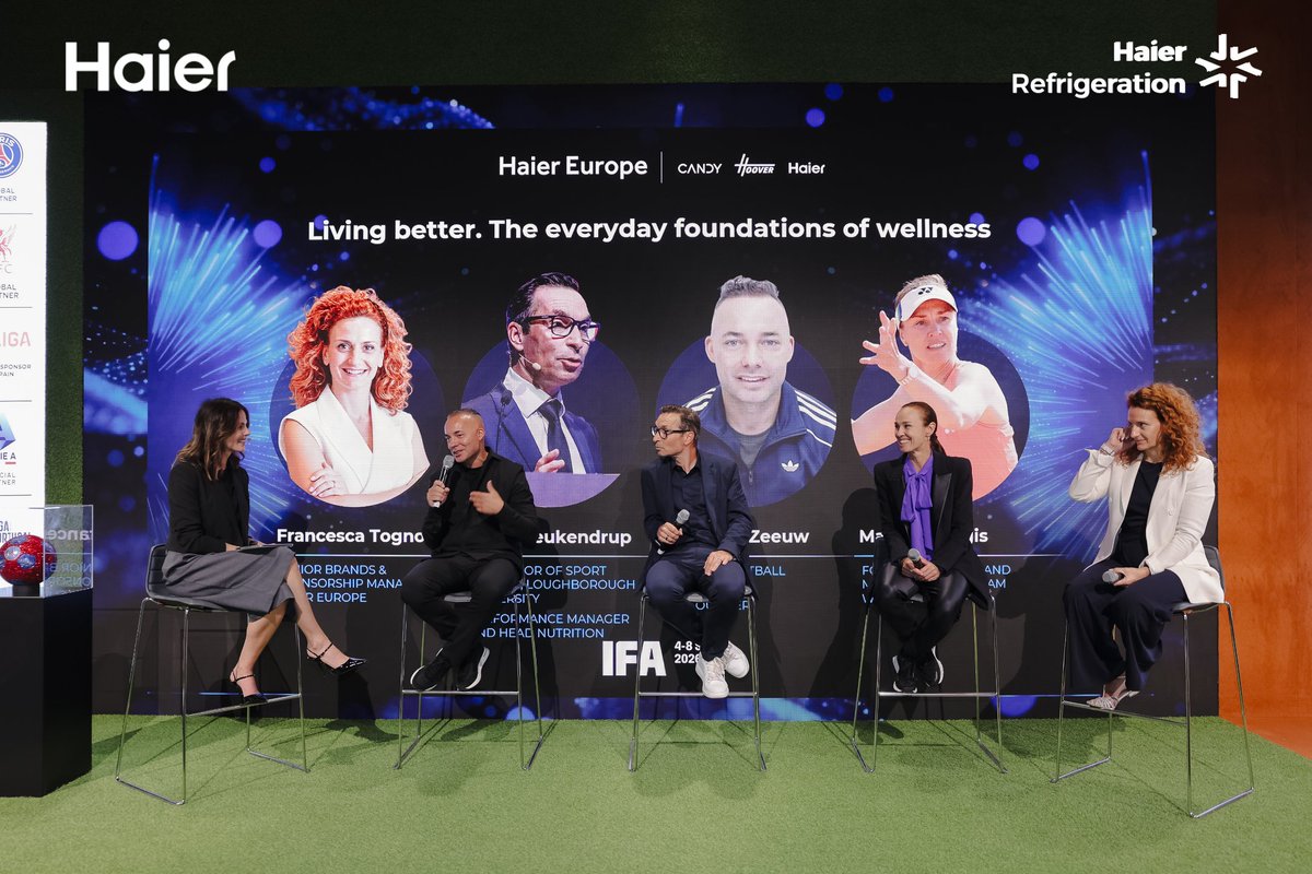 haierfresh's tweet photo. 📷 Day 2, straight from Berlin.

From live cooking demos and hands-on product experiences to a chat with a Liverpool FC legend, the Haier Refrigeration Pavilion stayed buzzing all day. ⚽️💫

#HaierFresh #WhereFreshnessMeetsAI #ChampionFreshLiving #IFA2026 https://t.co/179FrTmGGp