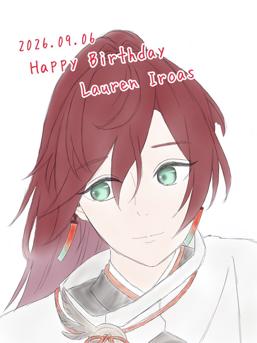 Searoom___'s tweet photo. お誕生日 おめでとうございます🎉
これから先、体調等気をつけながら 活動し続けられますように🙏💭

ずっとずっと大好きです！

#イロ絵す 
#ローレン生誕祭2026 
#ローレン誕生祭2026 https://t.co/LMTsFsfEyv
