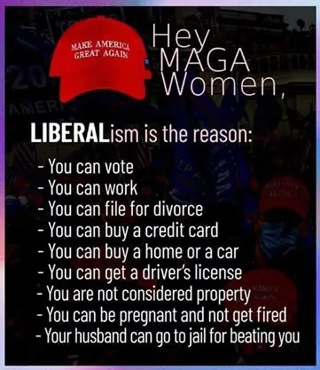 HyperTyper5000's tweet photo. Women for repealing the 19th Amendment, it's not just the vote. You'll lose everything. Why do you want to be infantilized; told what to do, work unpaid, probably beaten, no financial independence, uneducated, unable to divorce, forced to bear children, raped... and so on. WHY? https://t.co/wvg9cMm0JO