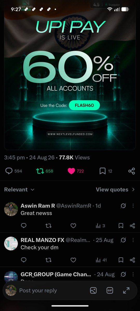 AswinRamR's tweet photo. @SERLEHHOD @NextLvlFunded @SpencerNLF @abubakar_a22177 
@JackJack7dy3
@sunday_echu 
Lets go https://t.co/fo6wR76e1E