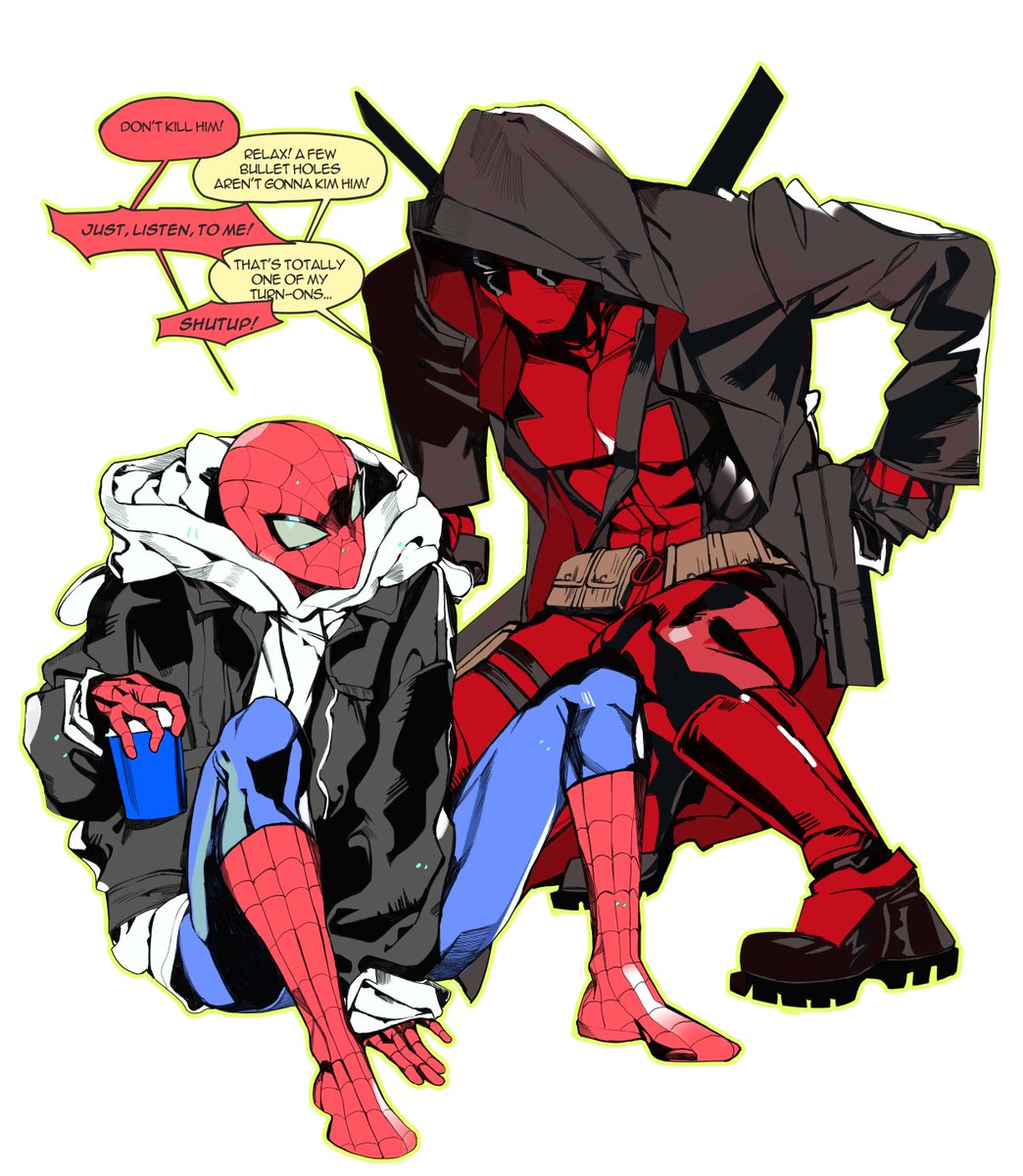 liuaoau's tweet photo. #spideypool https://t.co/r0BWqxCFLh