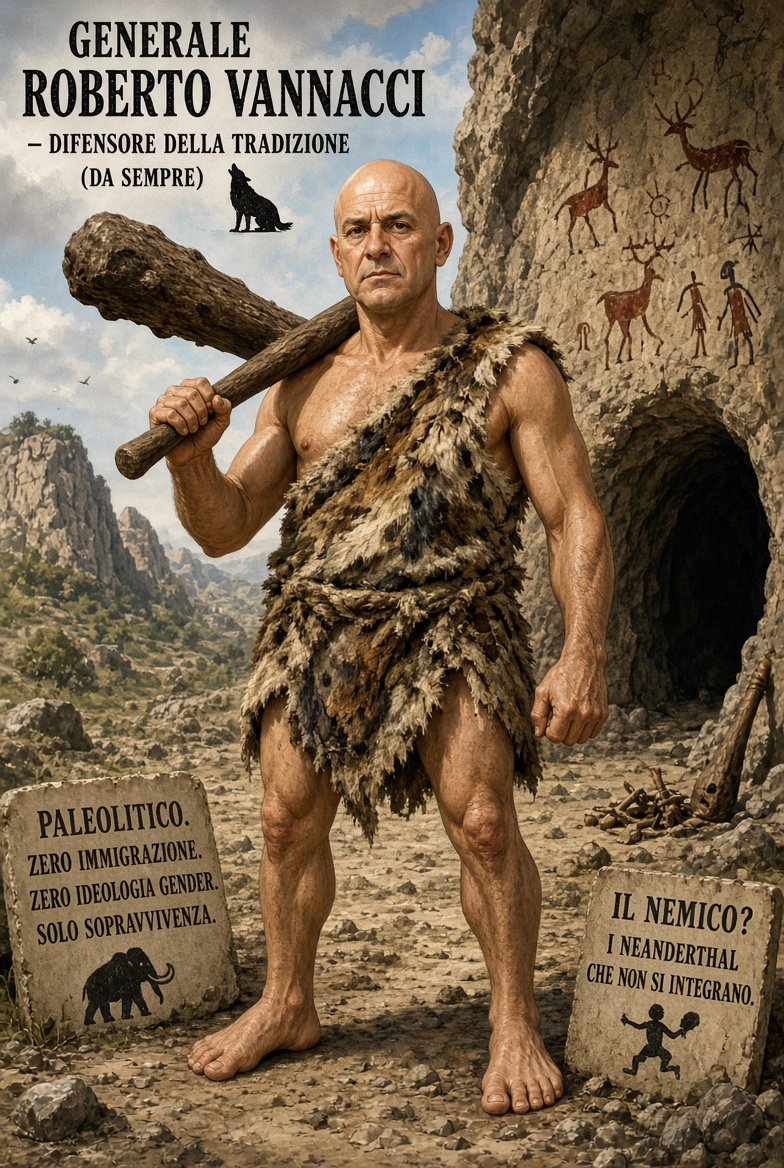 GokuGokuGoku9's tweet photo. L'#Arcaico @RoVannacci:
«La #Guerra e la #Caccia le hanno sempre fatte i VERI #UOMINI, mica le #donne #fragiline...»
Se trovo chi ha trasportato dal #Paleolitico ad oggi #Robertus #Vannaccius, giuro che gli distruggo a #MARTELLATE la sua #MacchinadelTempo. https://t.co/eOdnFTFDdG