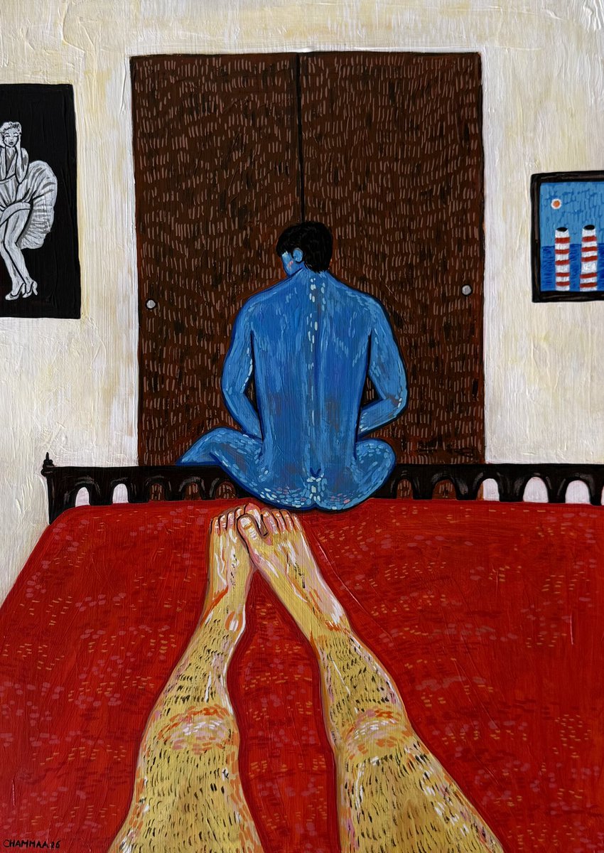 eliechammaa's tweet photo. 'Outro' 🛌 
29.7x42cm
Acrylic on textured acrylic paper
2026 https://t.co/c8TKaw9YWD