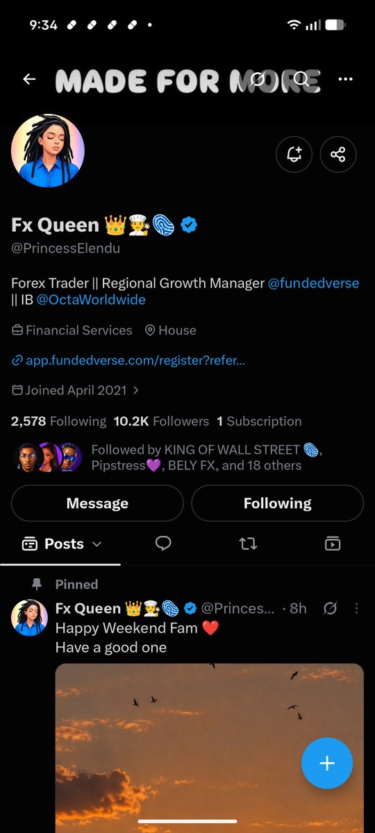 AswinRamR's tweet photo. @JIBRIN5k @FundedVerse @FundedVerseNaij @PrincessElendu @abubakar_a22177 
@JackJack7dy3
 
Done and proof https://t.co/6kcL86VRsS