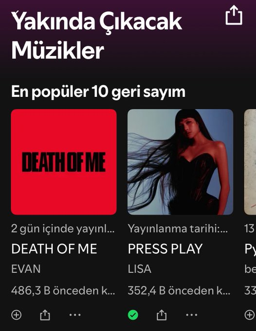 lalisaturkiye_'s tweet photo. LISA'nın "Press Play" Ep albümü 47.1 bin ön-kayıt daha alarak 357.4 bin ön kayıt sayısına ulaştı.  

- Listede #2. sıraya yükseldi. Listede ilk 10, ilk 5 ve ilk 3'e giren ilk K-pop Kadın solisti.

#LISA_SaWaDiKa https://t.co/5Xr156B5RK