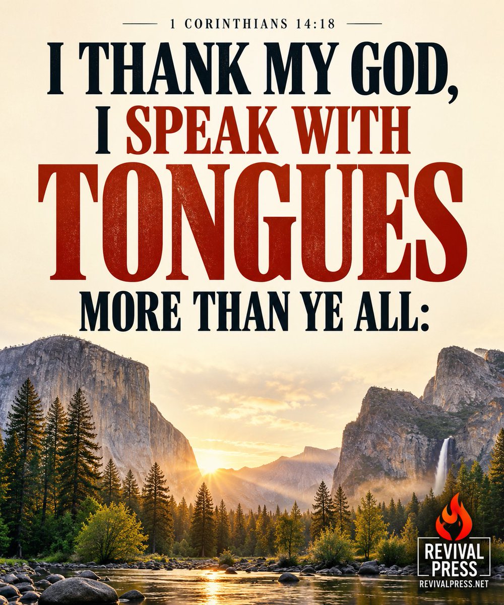revivalpress's tweet photo. God has given His people the wonderful privilege of praying in the Spirit, drawing near to Him, and being strengthened in the inner man. 🔥 https://t.co/2AULItCSwP
