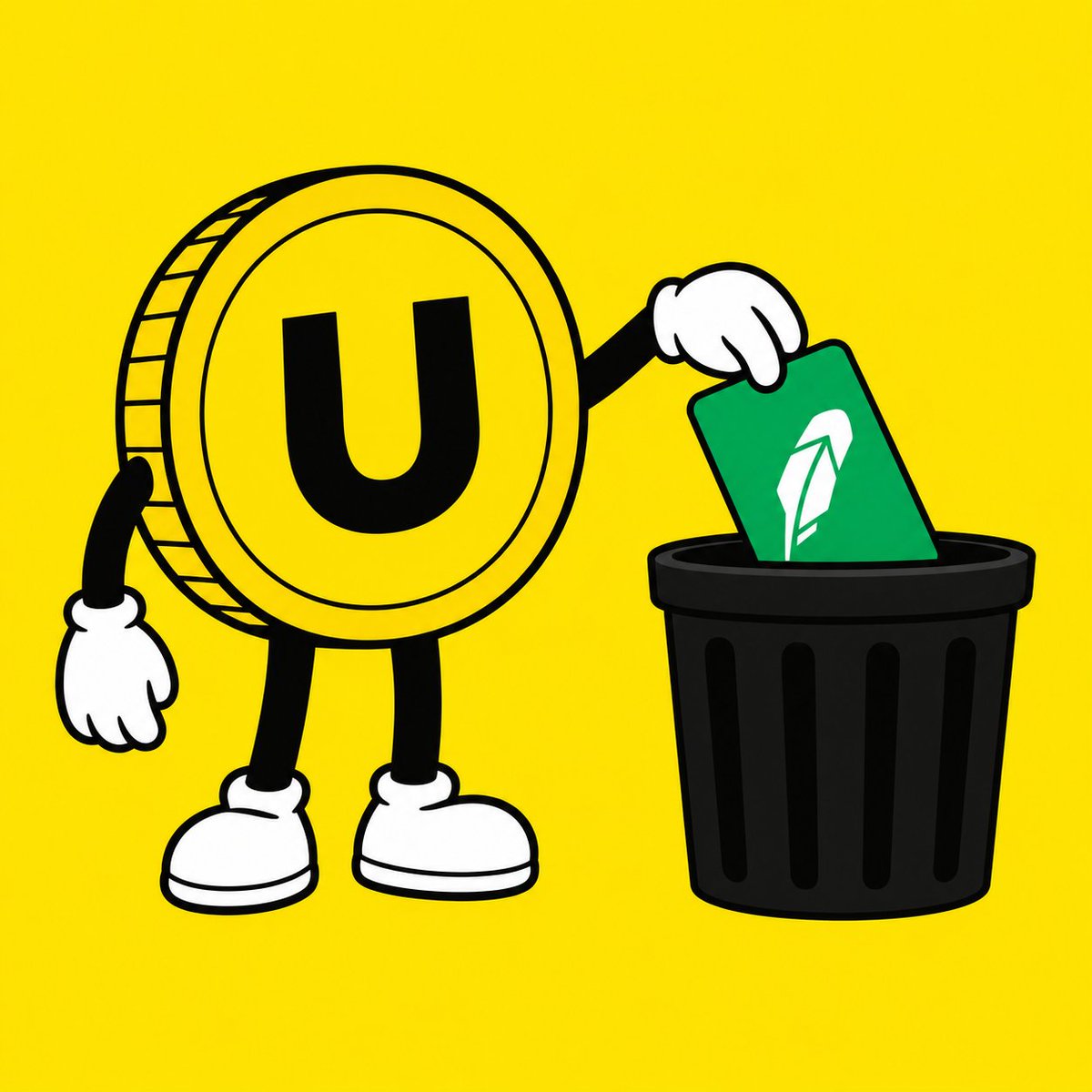 theuselesscoin's tweet photo. Unpopular Opinion:

Robinhood is Useless. https://t.co/kZTWixgKrS