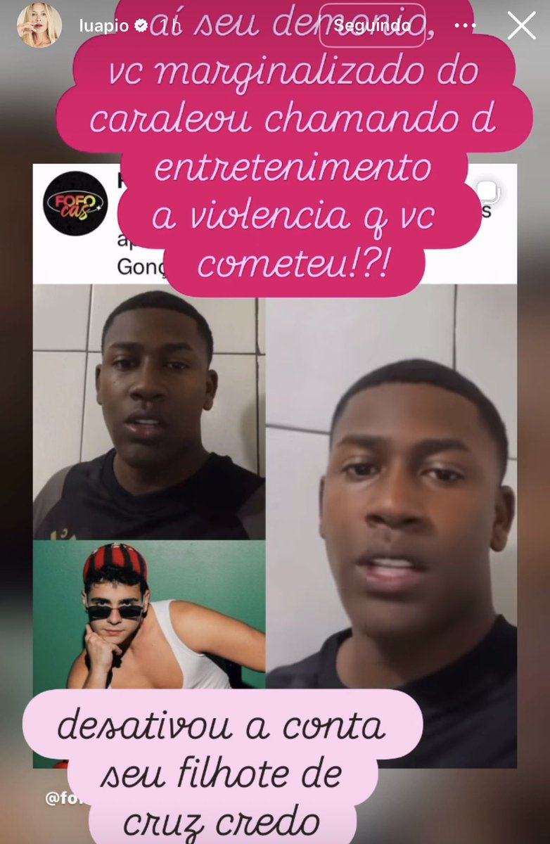 ktspink's tweet photo. desmaio que a luana piovani fala tudo que passa na mente dela no insta sem peso na consciência nenhum https://t.co/p5QVwrpgnc