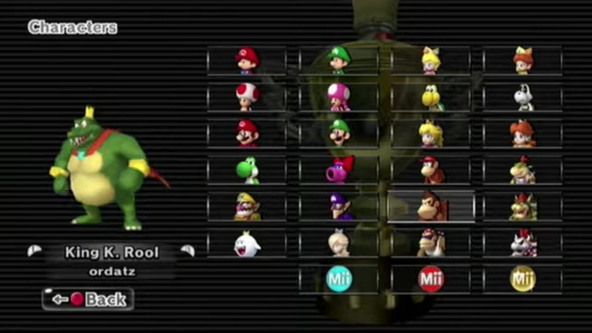 Roolphibia's tweet photo. All mods of Mario Kart and spinoffs (and by proxy the vanilla standalone games too) should have a rule to include King K. Rool by default tbh
#AddKingKRoolToMarioKartWorld
#AddKingKRoolBackInSpinoffsToo https://t.co/dclOaaK4L9