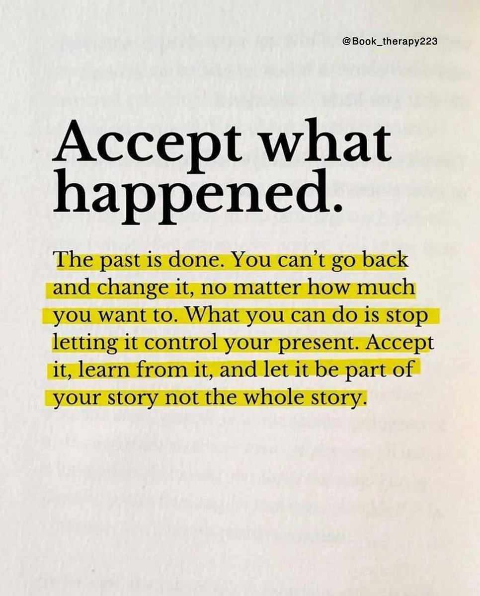 Book_therapy223's tweet photo. Accept what happened. https://t.co/4qpKvn4RiG