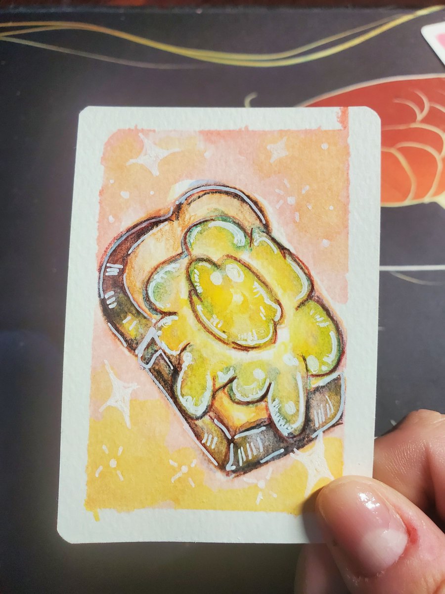 floresartstudio's tweet photo. Cute Foodie ACEO collection: there are 4 days left. The starting bid is $2.99, and the auto buy is $10. Each ACEO includes a mini Lino print and a sticker. I hope to do a packing video if these cards are purchased. 

https://t.co/mWGPRTPmv8 https://t.co/7MKb5pYQO3