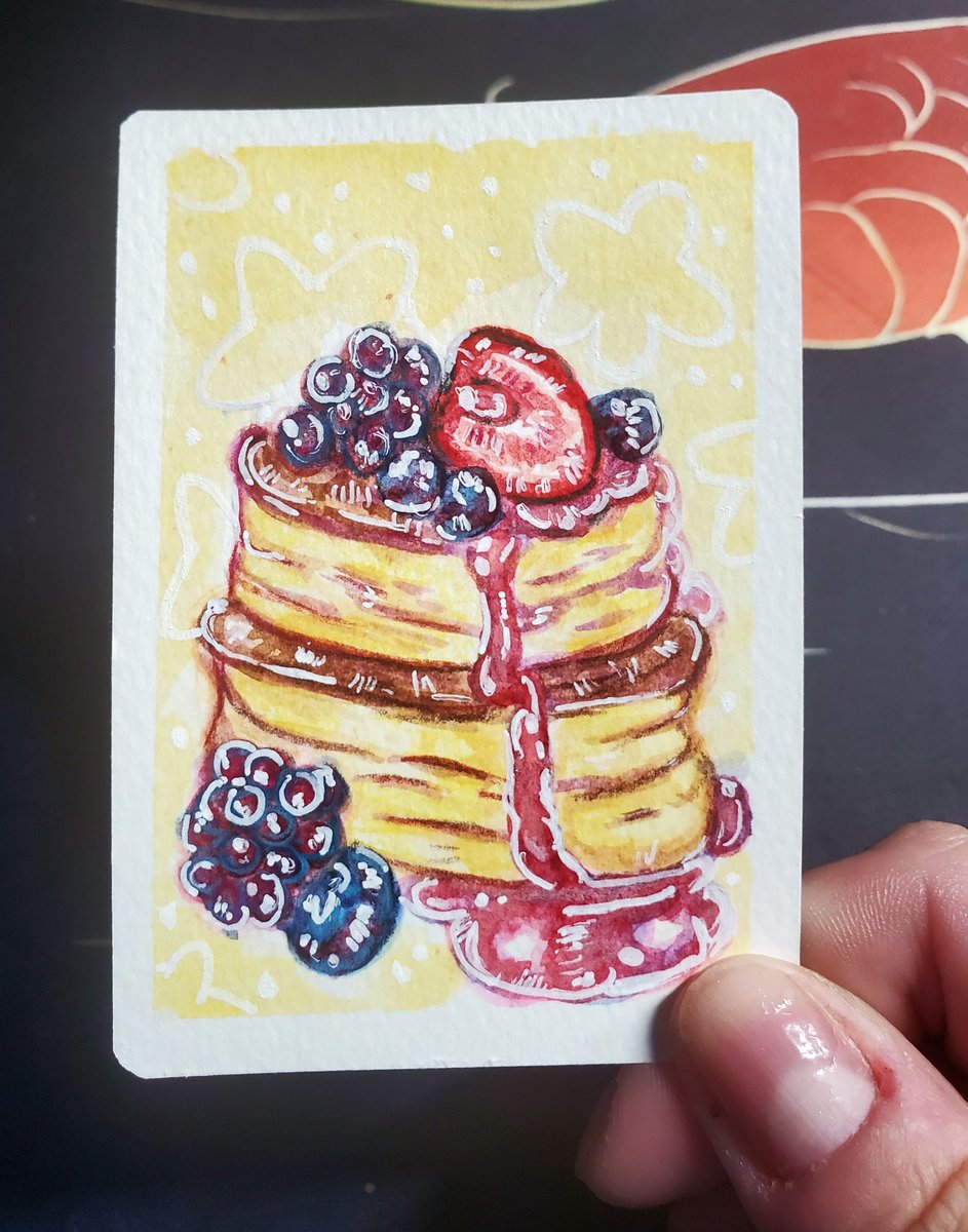 floresartstudio's tweet photo. Cute Foodie ACEO collection: there are 4 days left. The starting bid is $2.99, and the auto buy is $10. Each ACEO includes a mini Lino print and a sticker. I hope to do a packing video if these cards are purchased. 

https://t.co/mWGPRTPmv8 https://t.co/7MKb5pYQO3