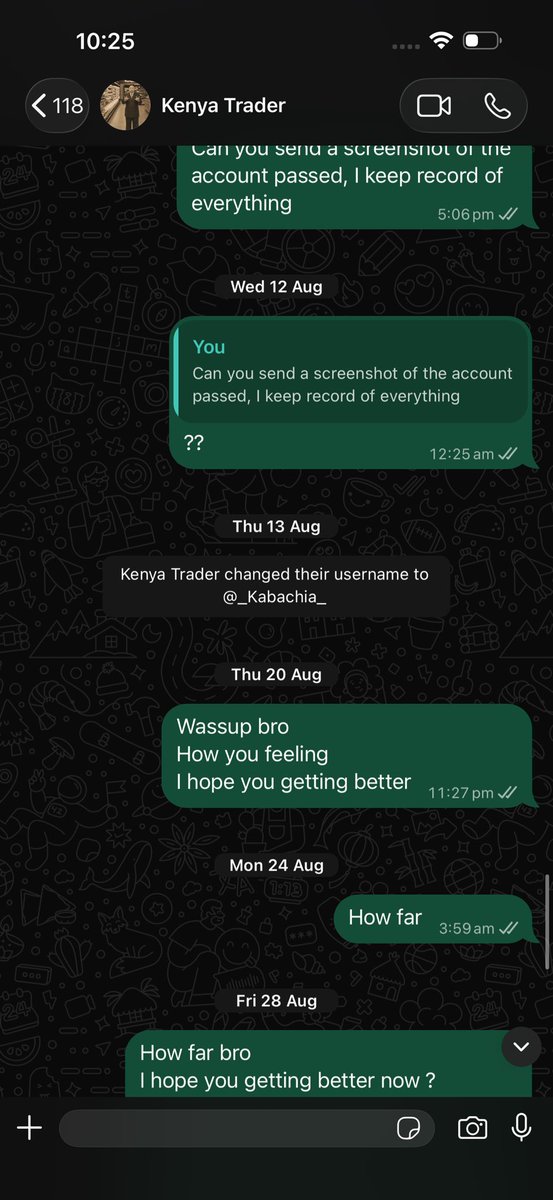 man_bright46020's tweet photo. So you are here responding to tweet to get funded account to trade but I bought you an account already which you passed and you told me you needed to take some time off trading for some personal reason and it almost a month now since you stopped trading and the account you said you passed is still with you and claim you not in a good state of mind to trade but you are here commenting under post so you could get a funded account. Mind you this is the second account I bought for you, you blew the first one and the second one is the one you passed and for some reasons you said you needed a break after the passing the phases and we in funded. I have been chatting and calling you since for almost a month now and you have been ignoring my messages and calls but you are here replying to tweet asking for funded account. My question to you is this how you intend to do business with this big firm if you are already doing shady things and trying to run away with the account after someone invested.