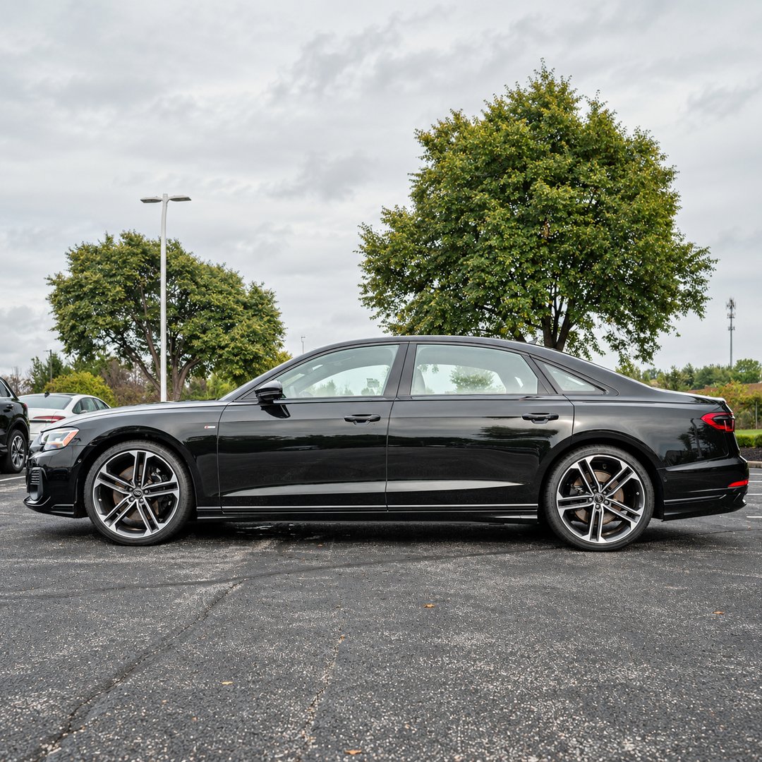AudiMentor's tweet photo. Our first 2027 has arrived.

The 2027 #AudiA8 L 55 TFSI quattro, finished in Mythos Black Metallic with the Executive Plus Package and Black Optic Package.

#Audi #A8L #AudiQuattro #LuxurySedan #MythosBlack #AudiMentor #PenskeAutomotive #PenskeCars #AudiOhio #ClevelandCars https://t.co/412N9ImqSs
