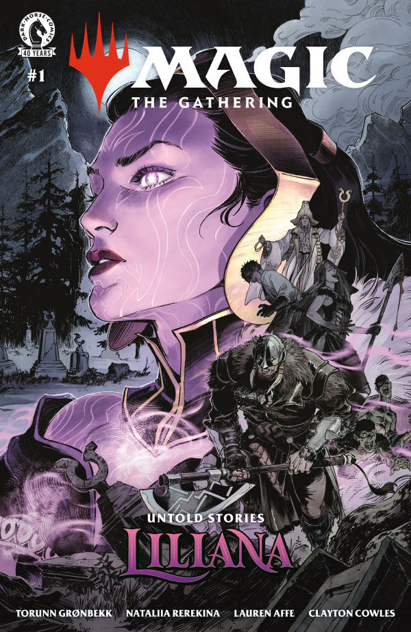 DarkHorseComics's tweet photo. Reminder: The next Magic: The Gaterhing series, Magic: The Gathering: Untold Stories--Liliana, begins in October with issue #1! Learn more: https://t.co/MYrdJCU9kP

Liliana Vess is the most powerful necromancer in the multiverse, but her power came at a cost...

By Torunn @gronbekk, Natalia Rerekina, @laurenaffe, and Clayton Cowles. With covers from Rerekina, Sibylline Meynet, and @Abigail_Larson. With @wizards_magic