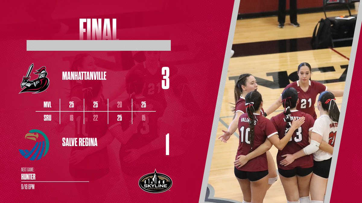 GoValiants's tweet photo. Women's Volleyball earns the first win of the season over Salve Regina 😎

#WeAreValiant x #BeUnstoppable https://t.co/IfvovjUQPO