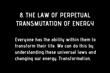 highlander1568's tweet photo. The Laws of the Universe. 🌌🙏🏻

8. The Law Of Perpetual Transmutation Of Energy. https://t.co/I4nZcc5trB