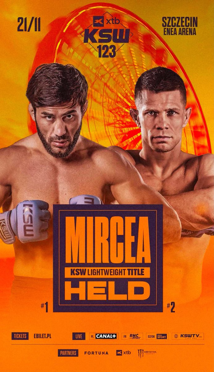 CzasNaMMA's tweet photo. Czas na nowego właściciela pasa wagi lekkiej KSW❗️🚨
Valeriu Mircea vs Marcin Held na #KSW123❗️
Dla mnie Wilk z Mołdawii zgarnia i nie widzę na horyzoncie nikogo kto by ten pas odebrał. https://t.co/G9EqAw8zeK