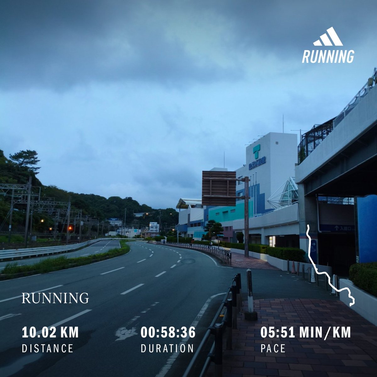 tsukimaron's tweet photo. 旅行で朝ラン🏃
気温も涼しく、雨にも降られず気持ち良く走れました(*´ω｀*)
知らない土地を走るの新鮮で良いですね◎
#朝ラン #ランニング #三重 https://t.co/Nco8h05har