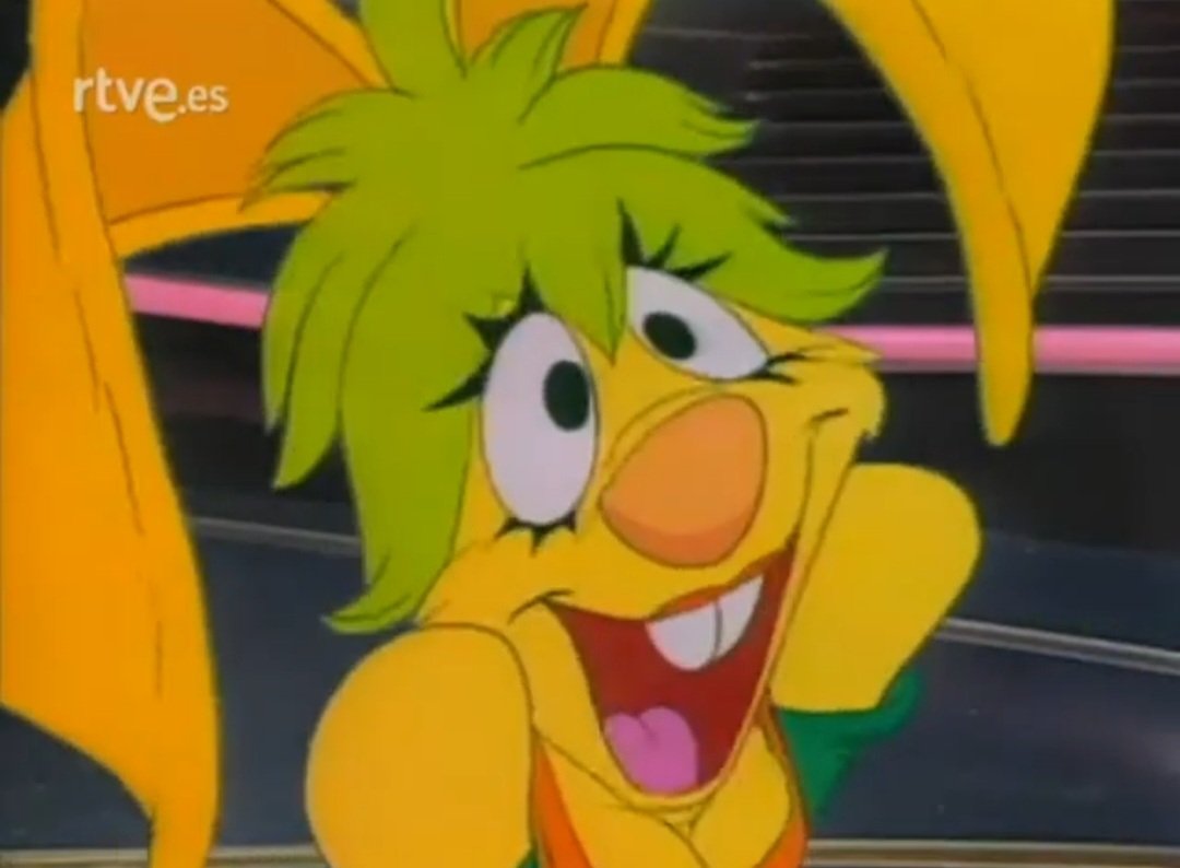 NiCKy648958's tweet photo. before we had Lola Bunny, Spain had Vicky the Rabbit from the variety show "Pero ¿esto qué es?"
she's so cute :3 https://t.co/zLDjJ97P8I