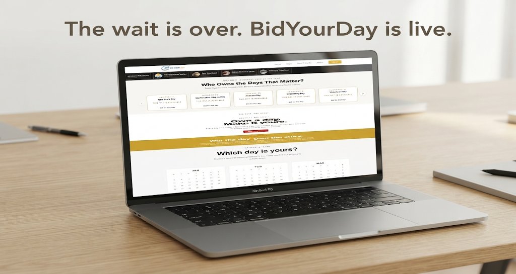 STribastone's tweet photo. 🚨 IT’S LIVE.

What if you could own a day in history?

Pick a date.
Make it yours.
Tell your story.
Leave your mark.
Today, BidYourDay goes live.
And the first days are still waiting for their owners.
👉 https://t.co/Kxh1cu4K8T

Own a day. Tell your story. Leave your mark. https://t.co/kgnyOvNv8F