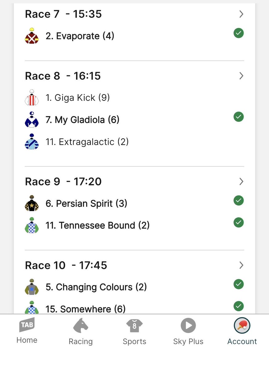 PCsPunting's tweet photo. @popgreg22 They just paid the cash out value of the first two races on Tab. https://t.co/4YPOqeOyGo