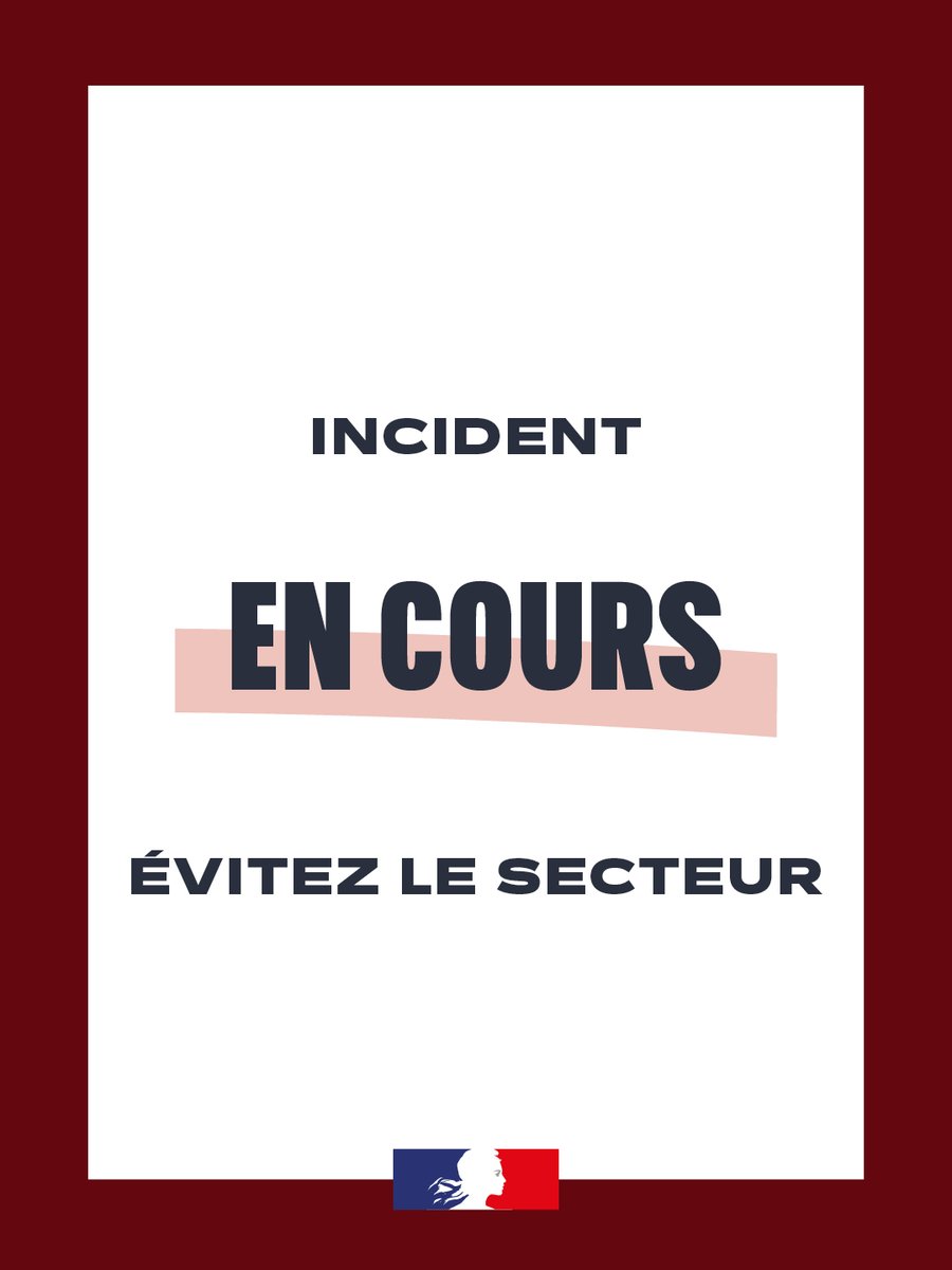 Prefet93's tweet photo. #Sécurité | Incident en cours

⚠️ Un incident est en cours rue Paul Verlaine à #Aubervilliers.

👉 Les services de @Prefpolice, @PompiersParis et @GRDF sont sur place
👉 ​Un périmètre de sécurité est mis en place

👉 Évitez le secteur
📞 Ne surchargez pas les lignes téléphoniques

➡️ Suivez les consignes des autorités sur le compte @Prefet93