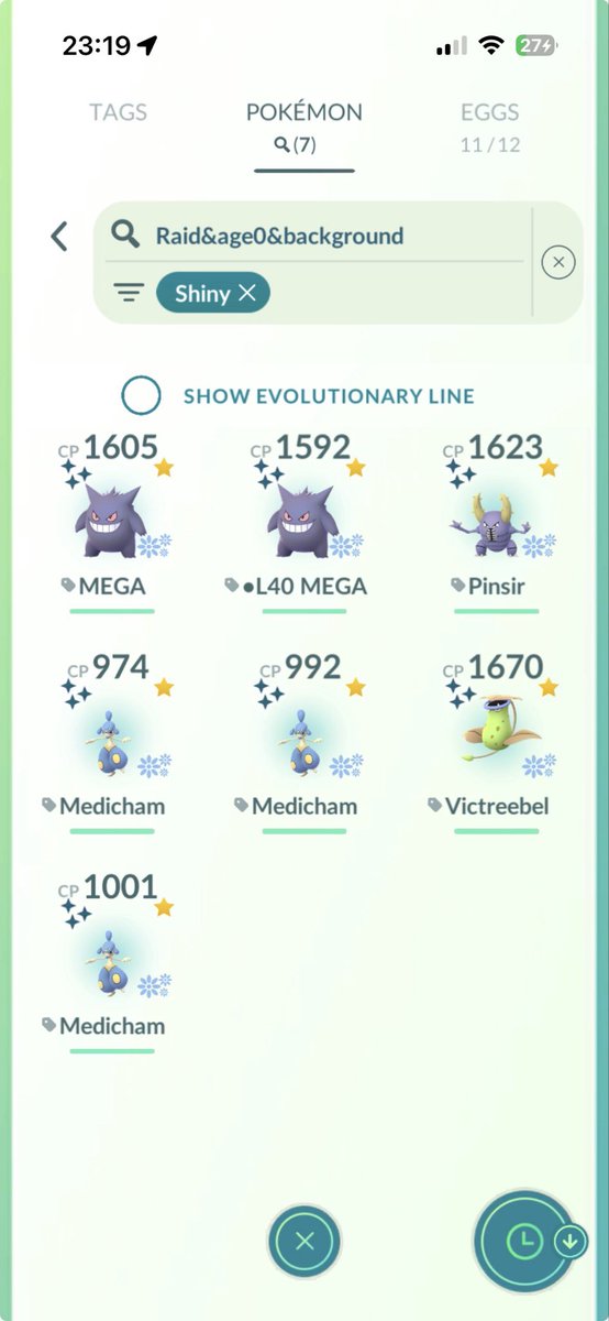 DevMi111's tweet photo. ✨ Go Fest Mega Finale Recap Day 1 ✨ 

~100 remote raids ~150 in person raids 💪 
-2 raid hundo (both no background) 😢 
-14 shiny -7 background shiny from raids
-84 shiny total for the day 🎉 

Thank you to all the people who I crashed and all the people who invited me. 🙏 🙇 https://t.co/eXsIyaSa18