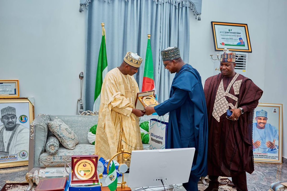 Ahmedaliyuskt's tweet photo. I am deeply honoured to receive the Blueprint Newspaper 2025 Good Governance, Institutional Renewal and Sustainable Development Award.

I appreciate the Newspaper for this recognition, which I regard as an encouragement to our administration to do even more in delivering meaningful development to the people of Sokoto State.

I also commend the Honourable Commissioner for Innovation and Digital Economy, Hon. Bashar Ummarun Kwabo A.A., for receiving the award on my behalf and formally presenting it to me.

This honour belongs to the people of Sokoto State. It further strengthens our resolve to consolidate the gains of our 9-Point Smart Agenda and continue working tirelessly to improve the lives of our citizens.

We remain committed to delivering good governance, institutional renewal and sustainable development. -AAS