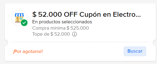 luaahorra's tweet photo. 💛Cupon en Meli de $52000 Off🎫
Por agotarse! 🔥https://t.co/MydtfVYvCy ✅ https://t.co/Q7LSQ7Hr8i