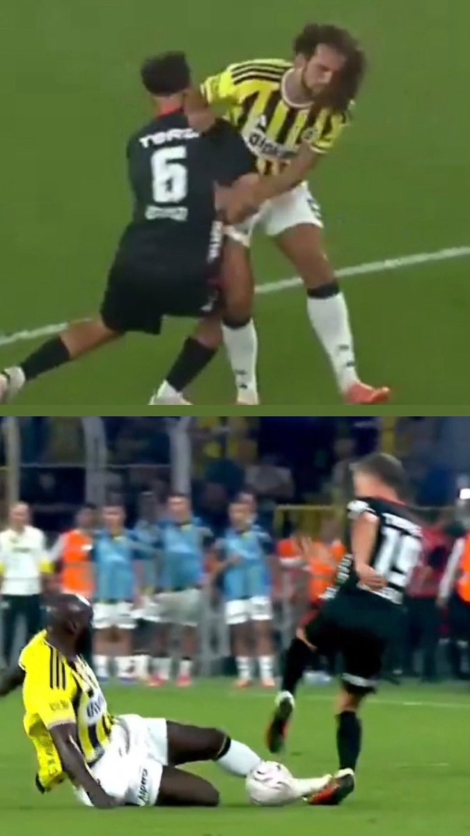 ClassHaber_'s tweet photo. 🚨BEŞİKTAŞ HAKEME RAĞMEN KAZANDI

1- Skrinar, Vlahovic’in yüzüne dirsek atıyor. KARAR DEVAM.

2- Skrinar, Vlahovic’in boğazını sıkıyor.
KARAR SARI KART.

3- Guendouzi, Salih’in yüzüne dirsek atıyor. KARAR DEVAM.

4- Lukaku, Trossard’ın bileğine basıyor.
KARAR DEVAM. 
(Geçen sene benzer pozisyonda Orkun Kırmızı görmüştü.)

5- Beşiktaş’ın tertemiz golü skandal bir karar ile iptal edildi.
