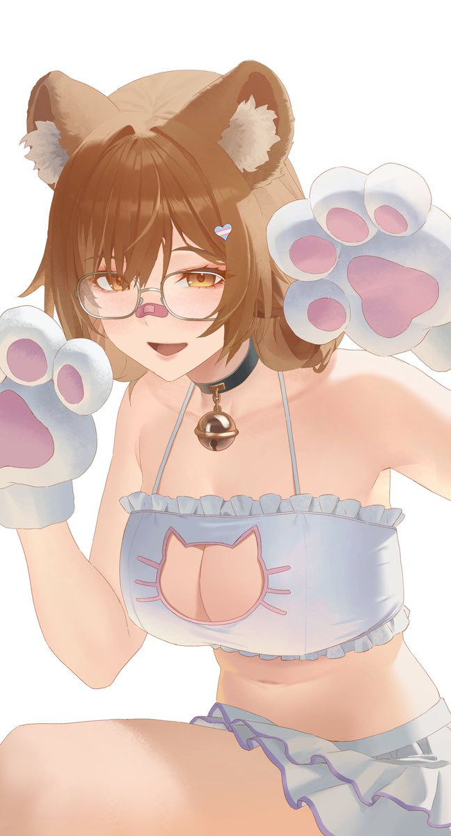 Speedycsgoo's tweet photo. What is going on in @TeddiSundae 's mind when she is playing with her cat Phoebe 💖😸🐈

Art by @Neptune_61

#Teddiart ❤️‍🩹 https://t.co/rprvFb0myJ