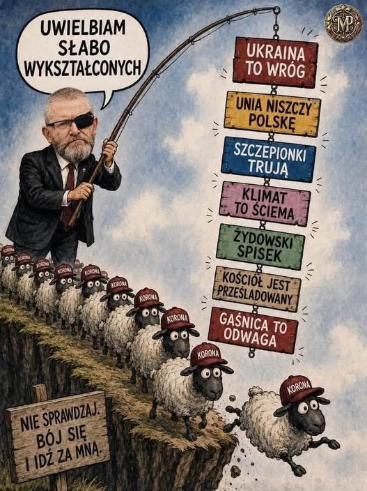 zdzisawrodzik's tweet photo. Nawet tak chamski pasterz jak gaśnicowy ma swoje owieczki. https://t.co/L72GzDKMDS