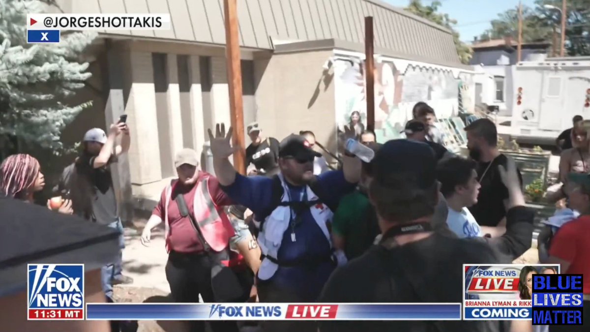 bluelivesmtr's tweet photo. THIS is what happens when liberal teachers take over public education!!!  Denver high schoolers walked out to protest ICE, then beat a counterprotester with a metal water bottle and sent three people to the hospital.

Outside of Fox - we didn't see ANY mainstream coverage of it - which means the Democrat coverup in the media continues!!
⠀
Friday's walkout was organized by the Colorado Youth Coalition. Organizers said students from more than 180 to 200 schools statewide left class around noon. In Greeley, hundreds marched to Lincoln Park with signs reading "ICE out" and "Stop separating families."
⠀
The clash was at Denver's La Alma-Lincoln Park. The Colorado Sun reported a crowd chased a counterprotester, chanted "Nazi scum off our streets," tore his sign, then came back later and threw water bottles. 

One student hit him in the back of the head with a metal bottle. The Denver Gazette said a woman had her hair pulled and was punched in the face. Students also carried signs comparing ICE to the Gestapo and the KKK. CBS Colorado showed signs that read "ICE = Nazis."
⠀
Denver police said the rally was unpermitted and had no safety plan. Officers reported five assaults, three people taken to a hospital, one evaluated on scene, two graffiti citations, and ongoing suspect IDs.

Event adults told students not to engage. Video from Fox News, credited to @JORGESHOTTAKIS, shows shoving under the trees and a man in a press vest with his hands up.
⠀
Greeley-Evans District 6 said it knew a statewide walkout was coming. Ask which principals marked the absences excused, and who is charged in those five assaults.
⠀
#Colorado #ICE