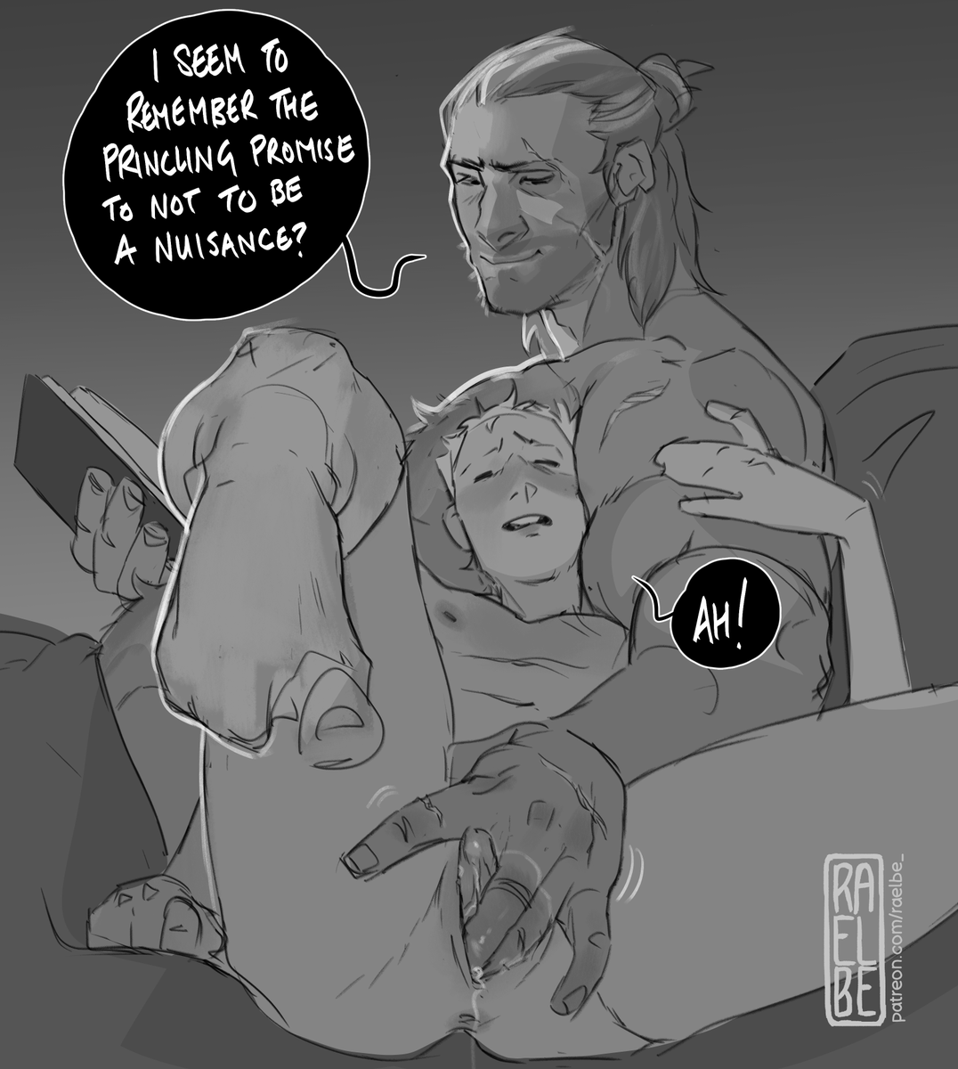 raelbe_'s tweet photo. DunkAerion - Older!Lord Commander!Dunk trying to get some work done even though the bratty prince keeps begging for attention 😤 https://t.co/ifupljHIsf