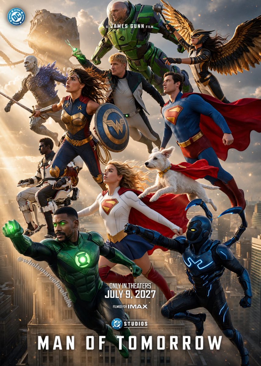 whoismarcelorab's tweet photo. 🚨 The DCU lineup is STACKED! 🚨

Superman, Brainiac, Lex Luthor, Lois Lane, Jimmy Olsen, Eve Teschmacher, Wonder Woman, Supergirl, John Stewart, Guy Gardner, Hawkgirl, Mister Terrific, Blue Beetle and Metamorpho are all set to play major roles!

#DCU #DCStudios #Superman #DC https://t.co/f1zdYzAXRb