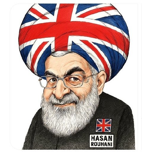 mana_farmanara's tweet photo. @politician_ir1 آیت الله با عمامه ی دستباف ملکه! https://t.co/J9EyRrgKB8