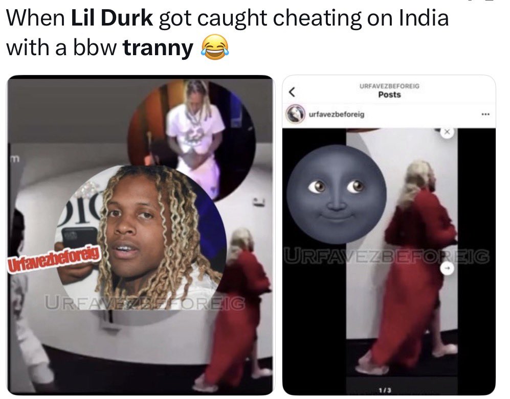 Unkhhaf's tweet photo. @OnOfOnewbbz Durk likes getting fucked in the ass , ik he’s praying he gets life !! 🤣🤣 https://t.co/BNbRIxD9zw