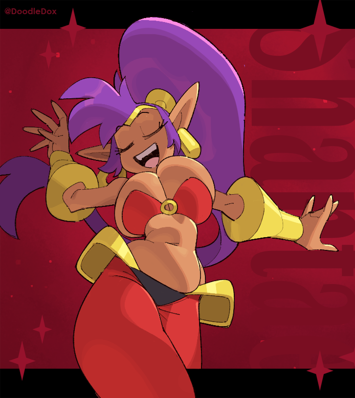 DoodleDox's tweet photo. Shantae piece from June https://t.co/1zSJZ9pZ9X