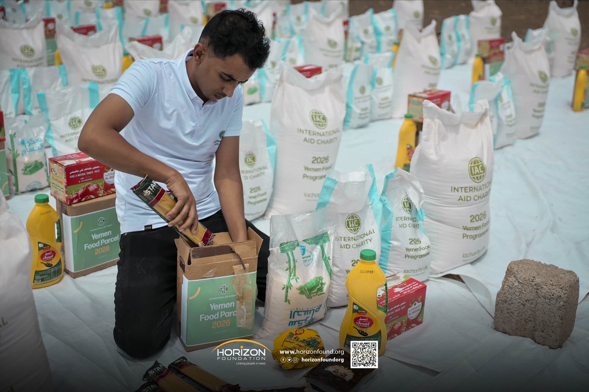 HorizonFoundOrg's tweet photo. Food Parcel Distribution to Displaced Families

Horizon Foundation continues distributing food parcels to displaced and vulnerable families in Yemen to strengthen food security and ease living burdens. https://t.co/7IUE2tdX8i