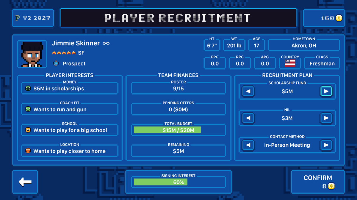 KoalityGame's tweet photo. Hoop Land Update Version 1.10 will be releasing next month on October 20th! This update adds Campus Mode, a new mode allowing you to take over a school and recruit the best prospects on your way to becoming a powerhouse program! #gamedev #indiedev #indiegame #screenshotsaturday https://t.co/L1EGFcX97q