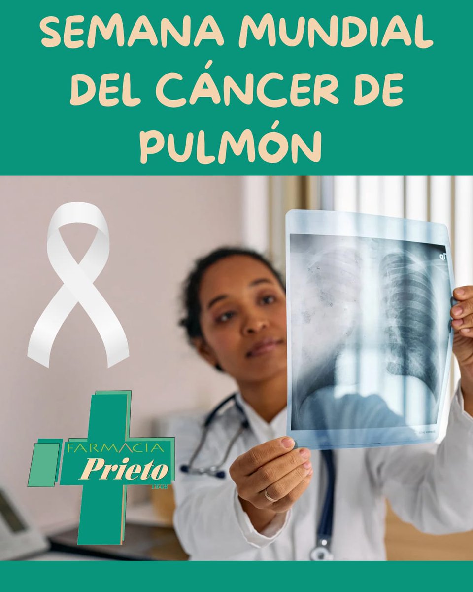 FarmaciaPrieto's tweet photo. 🫁💚 SEMANA MUNDIAL DEL CÁNCER DE PULMÓN del 10-17 DE SEPTIEMBRE

Cuidar nuestros pulmones también es cuidar nuestra vida. 💚

🤝 Nuestro equipo puede ofrecerte consejo profesional para dejar de fumar, acompañarte durante el proceso y orientarte sobre hábitos saludables. https://t.co/2WpHkayGhM