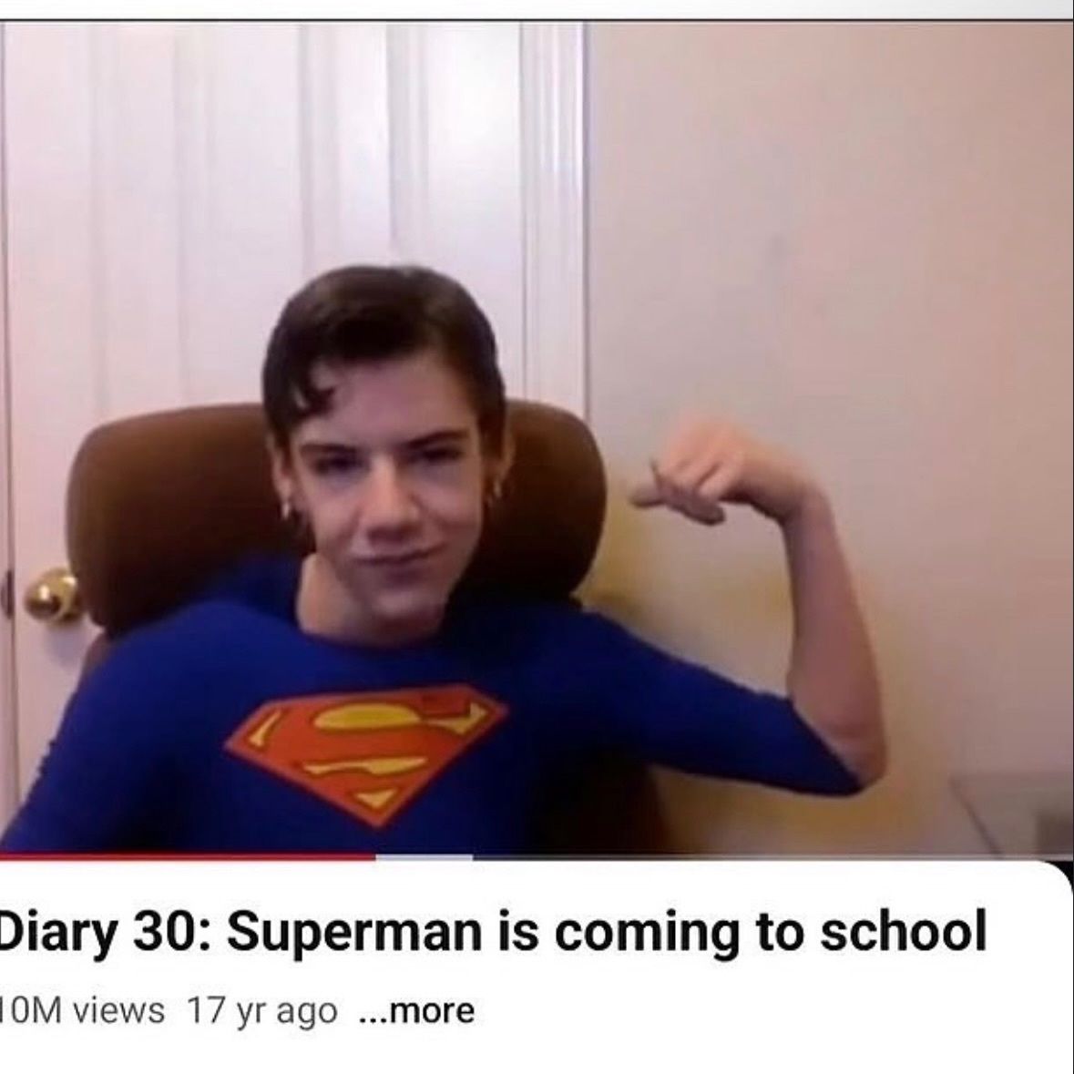 internetpreai's tweet photo. Daxflame dressed up as superman (2007) https://t.co/n2xZVfXSHc