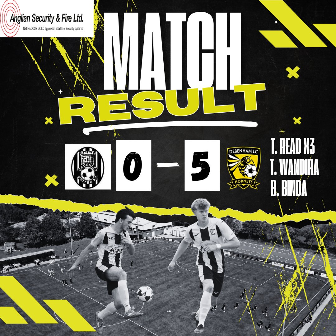 DebenhamLCFC's tweet photo. 🐝⚽ First Team - Match Result ⚽🐝

Plenty of goals today as the first team finish with a 5-0 win away from home against Haughley United

Goals for T. Read x3, T. Wandira and B. Binda

Man of the match was awarded to Ty Read

Another away match next week against Tattingstone https://t.co/VzcbiDmCG9